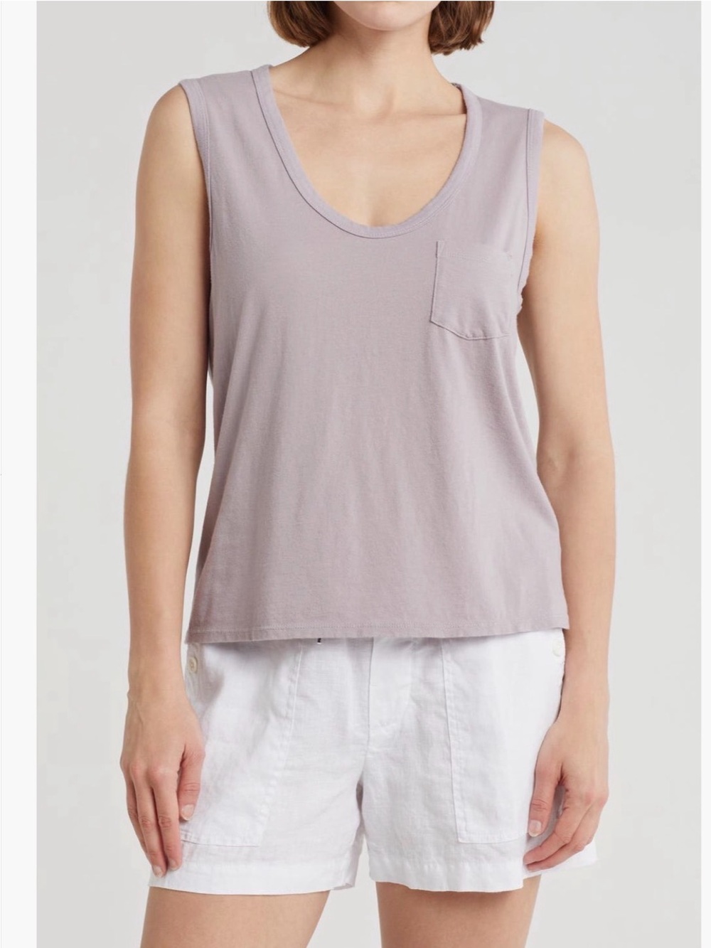 James Perse light purple size 2 (medium) Scoop Neck Pocket Tank